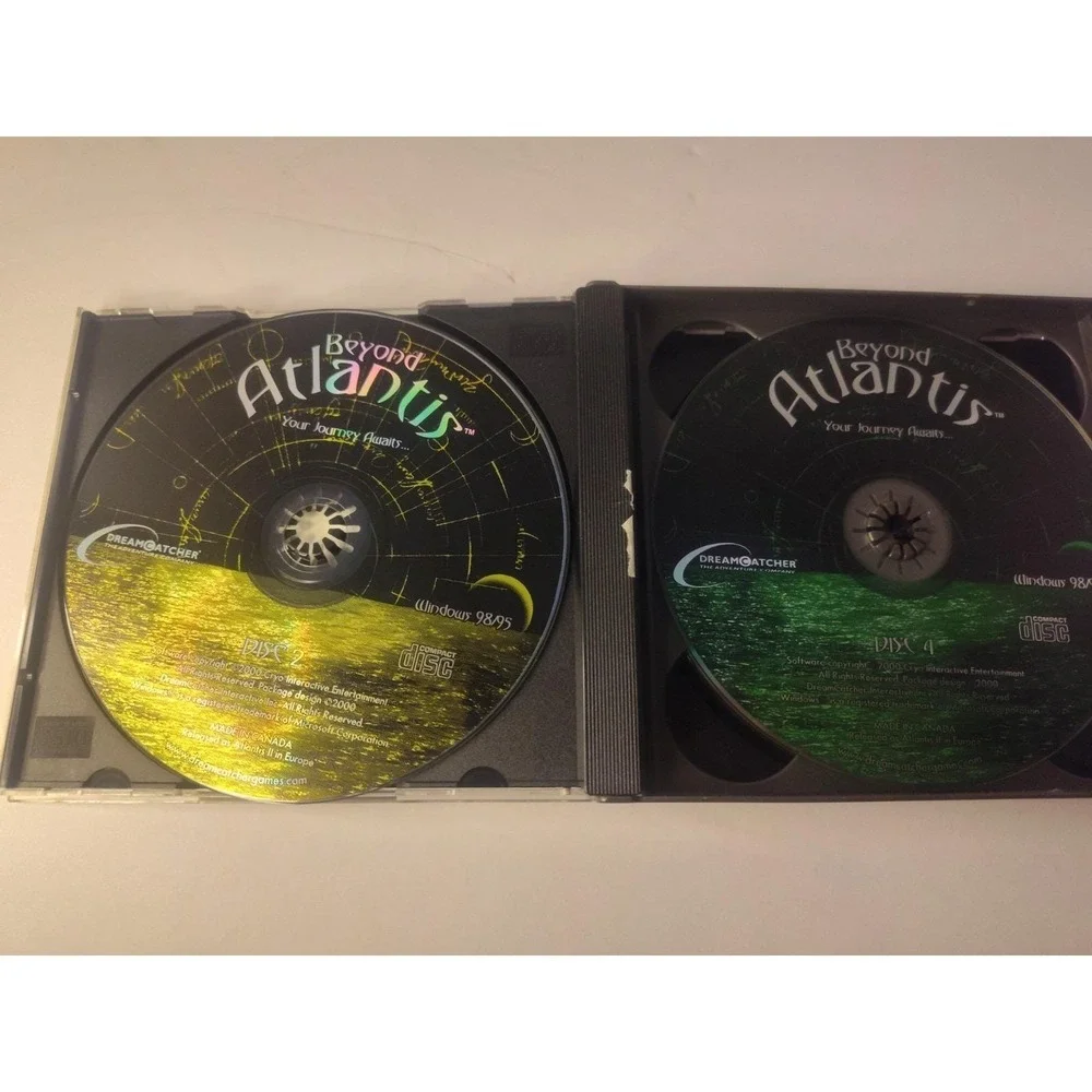 Beyond Atlantis (PC, 2000) Big Box Complete Your Journey Awatis